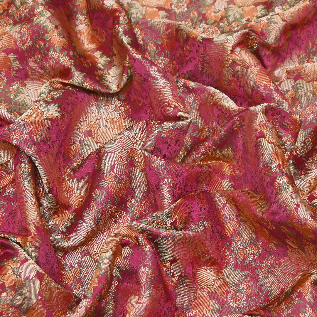 Satin Tanchui Brocade Fabric 44" | Luxury Traditional Designer Fabric | ZEB525-05