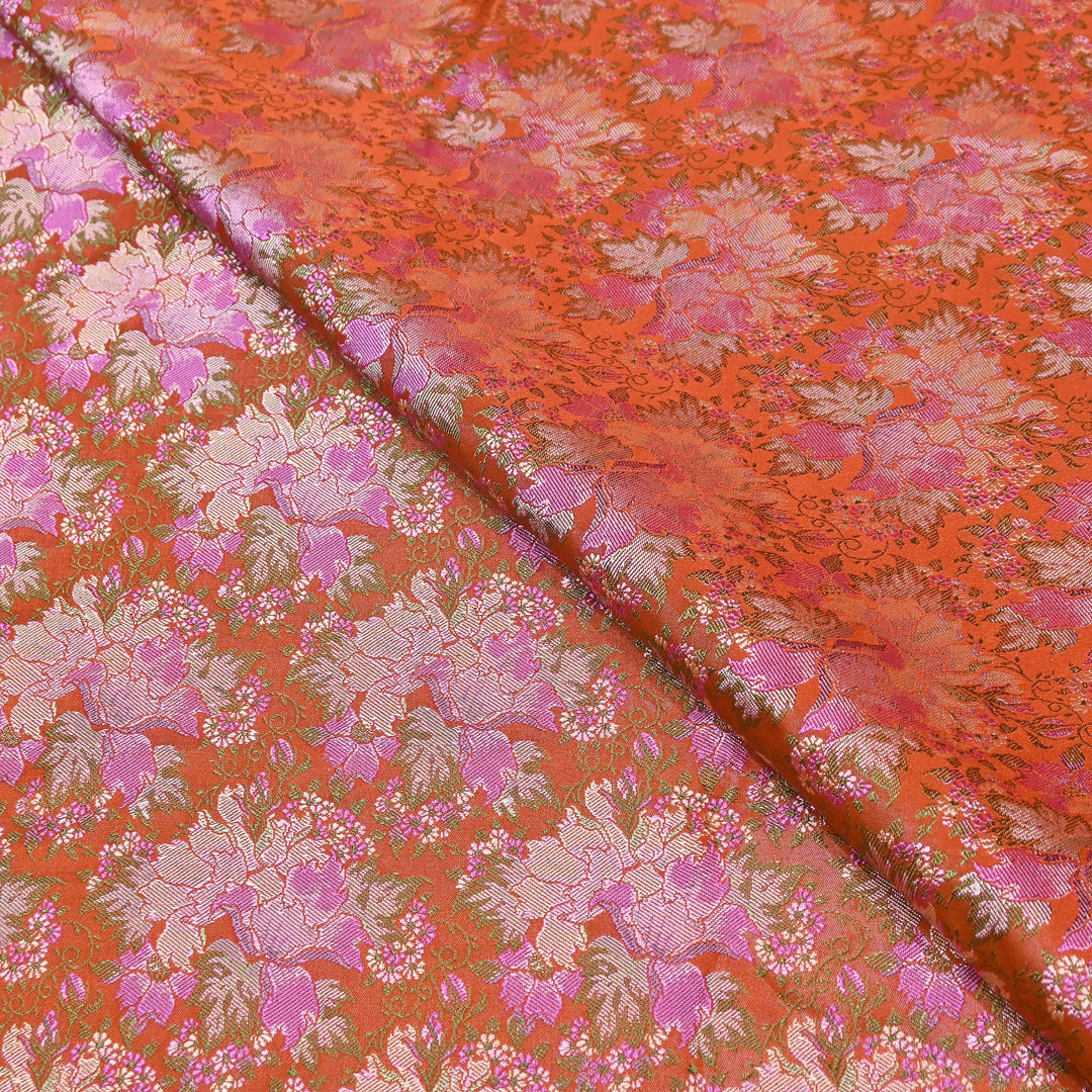 Satin Tanchui Brocade Fabric 44" | Luxury Traditional Designer Fabric | ZEB525-07