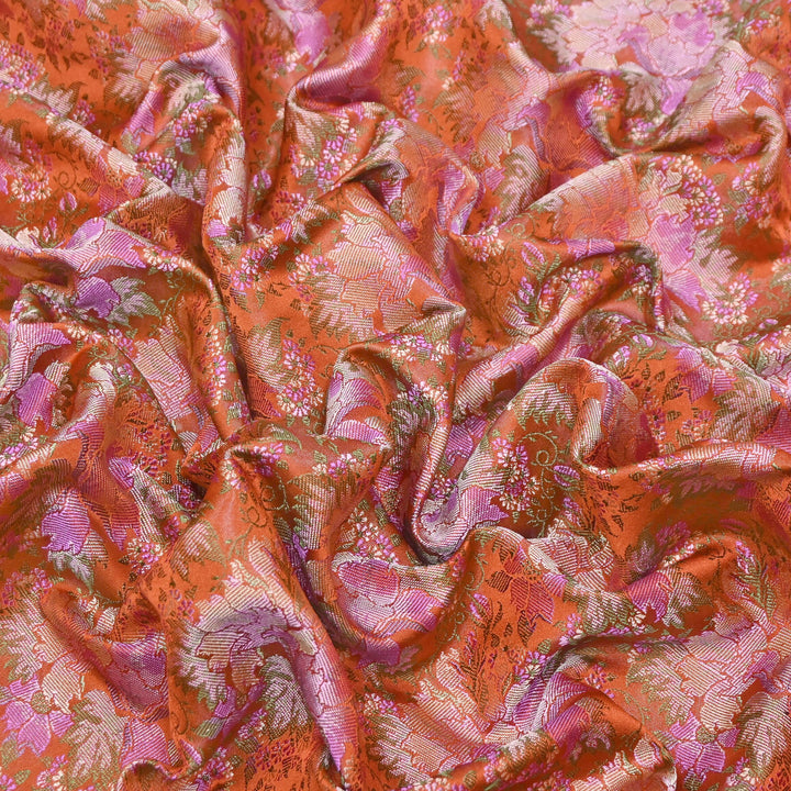 Satin Tanchui Brocade Fabric 44" | Luxury Traditional Designer Fabric | ZEB525-07