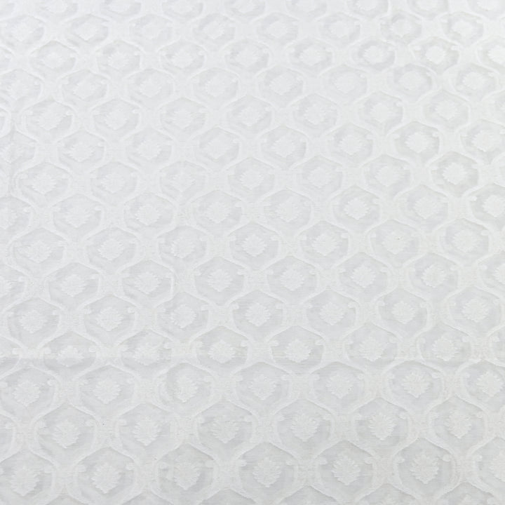 Semi Self Chanderi Designer Fabric 000476-1