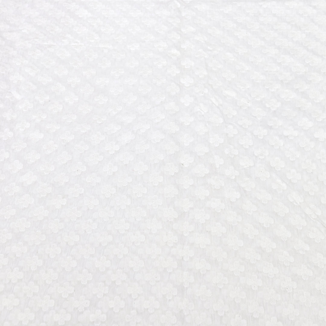 Semi Self Chanderi Designer Fabric 000476-2