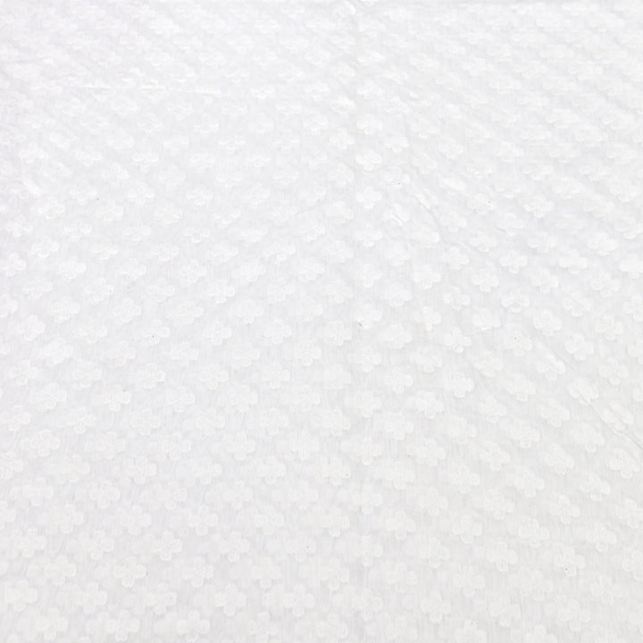 Semi Self Chanderi Designer Fabric 000476-2