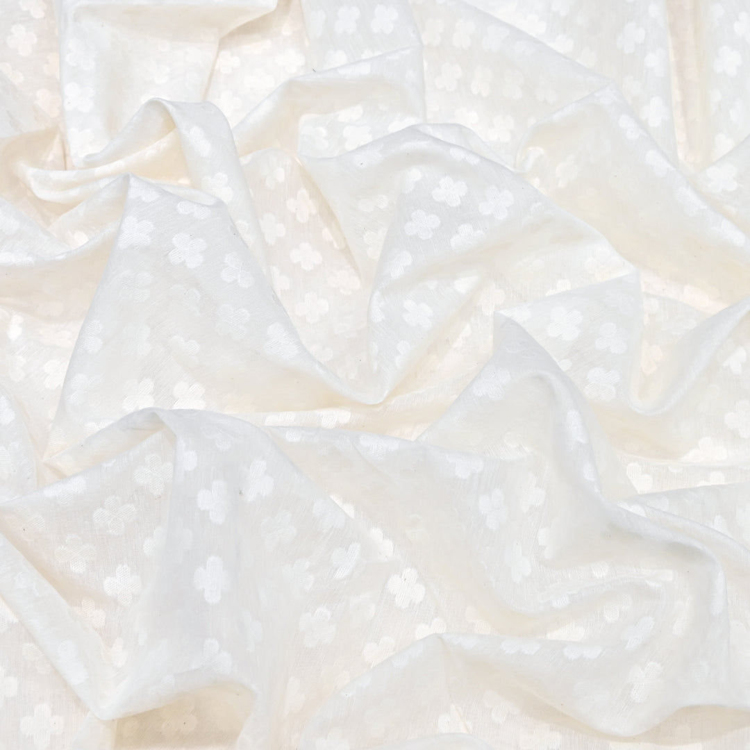 Semi Self Chanderi Designer Fabric 000476-2