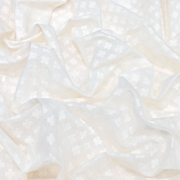 Semi Self Chanderi Designer Fabric 000476-2