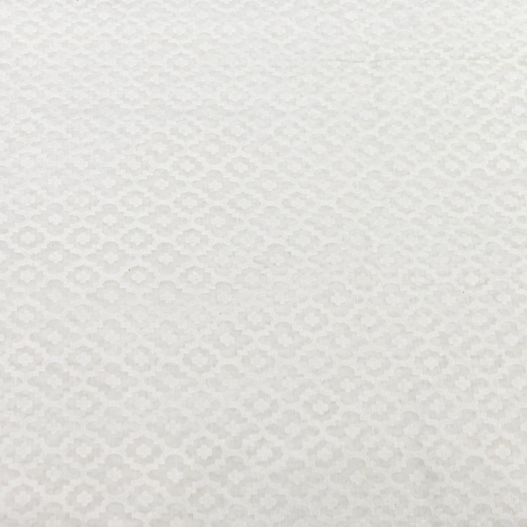 Semi Self Chanderi Designer Fabric 000476-3