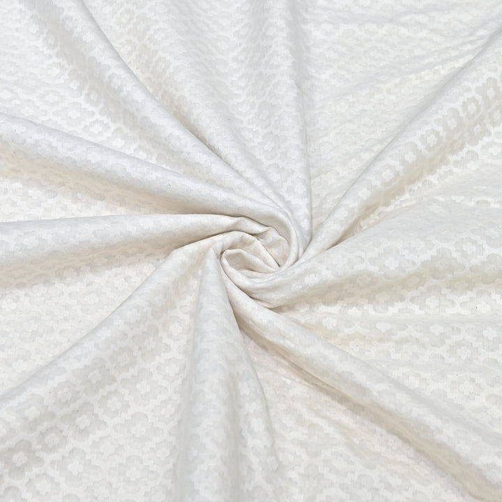 Semi Self Chanderi Designer Fabric 000476-3