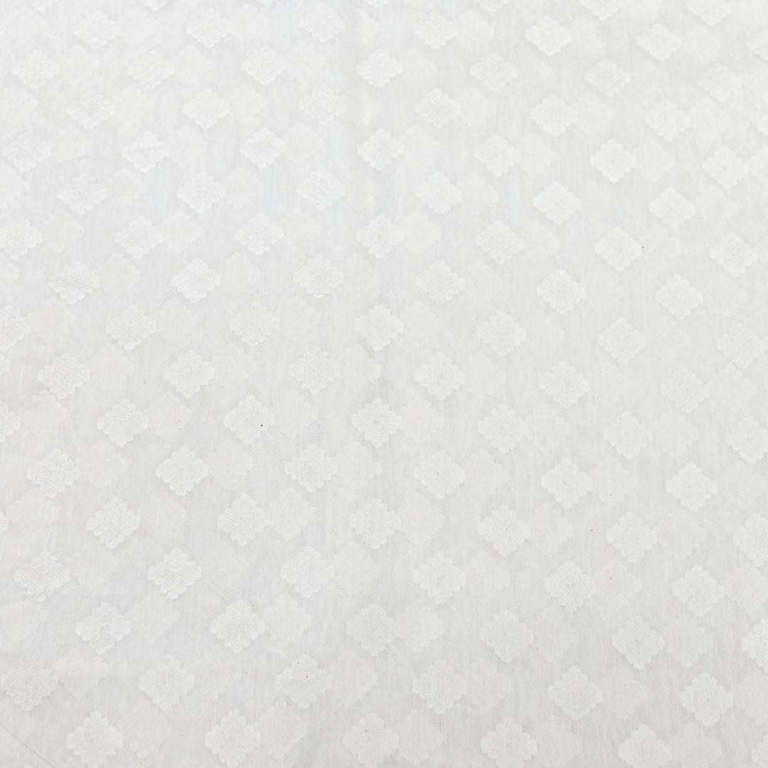 Semi Self Chanderi Designer Fabric 000476-6