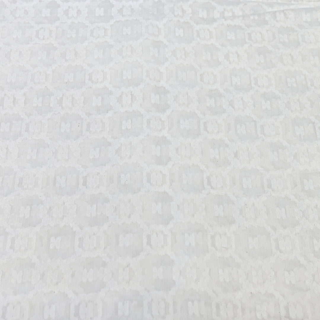 Semi Self Chanderi Designer Fabric 000476-7
