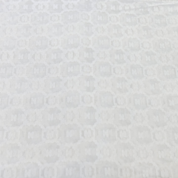 Semi Self Chanderi Designer Fabric 000476-7