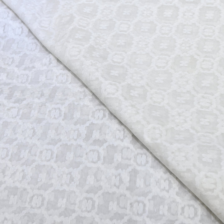 Semi Self Chanderi Designer Fabric 000476-7