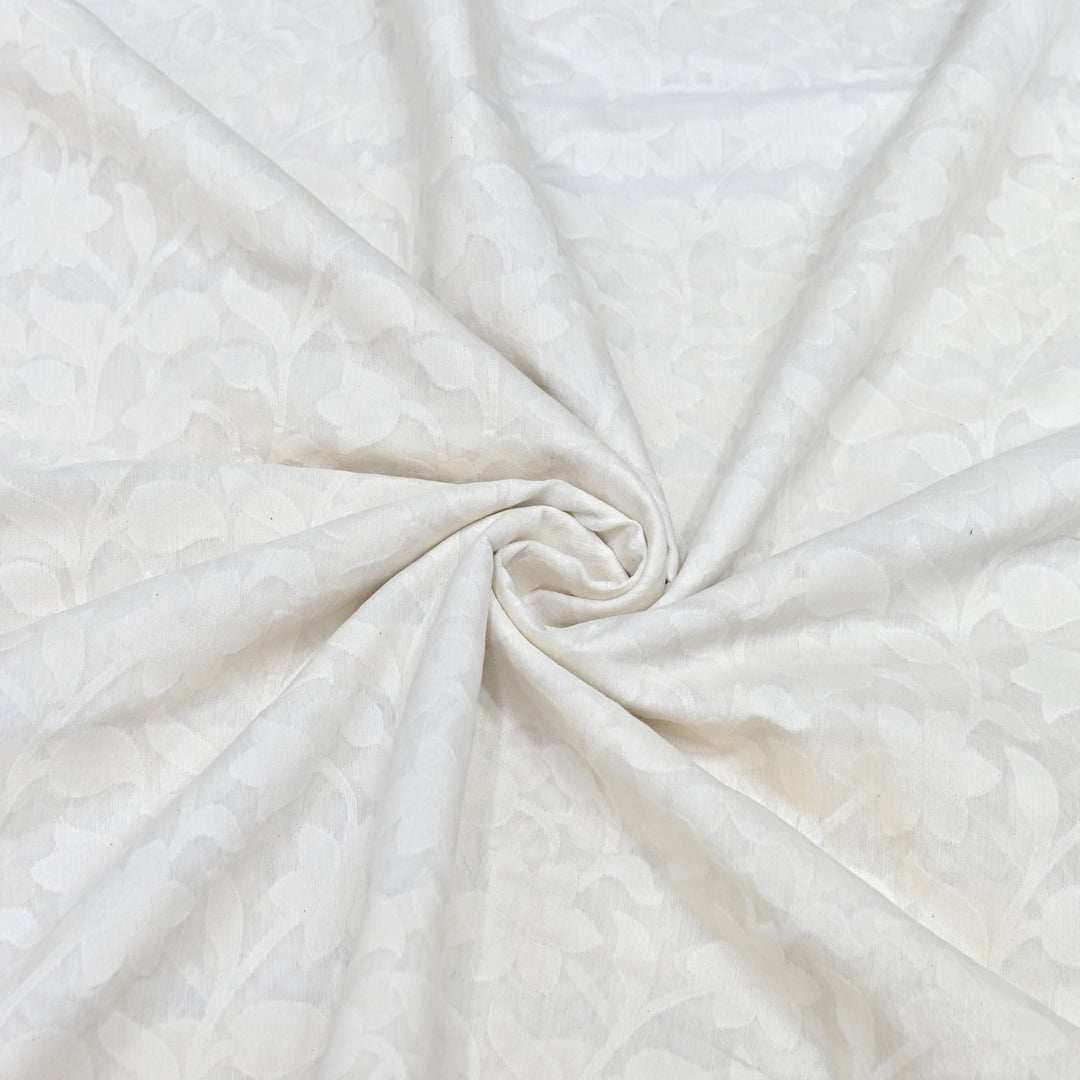 Semi Self Chanderi Designer Fabric 000476-8