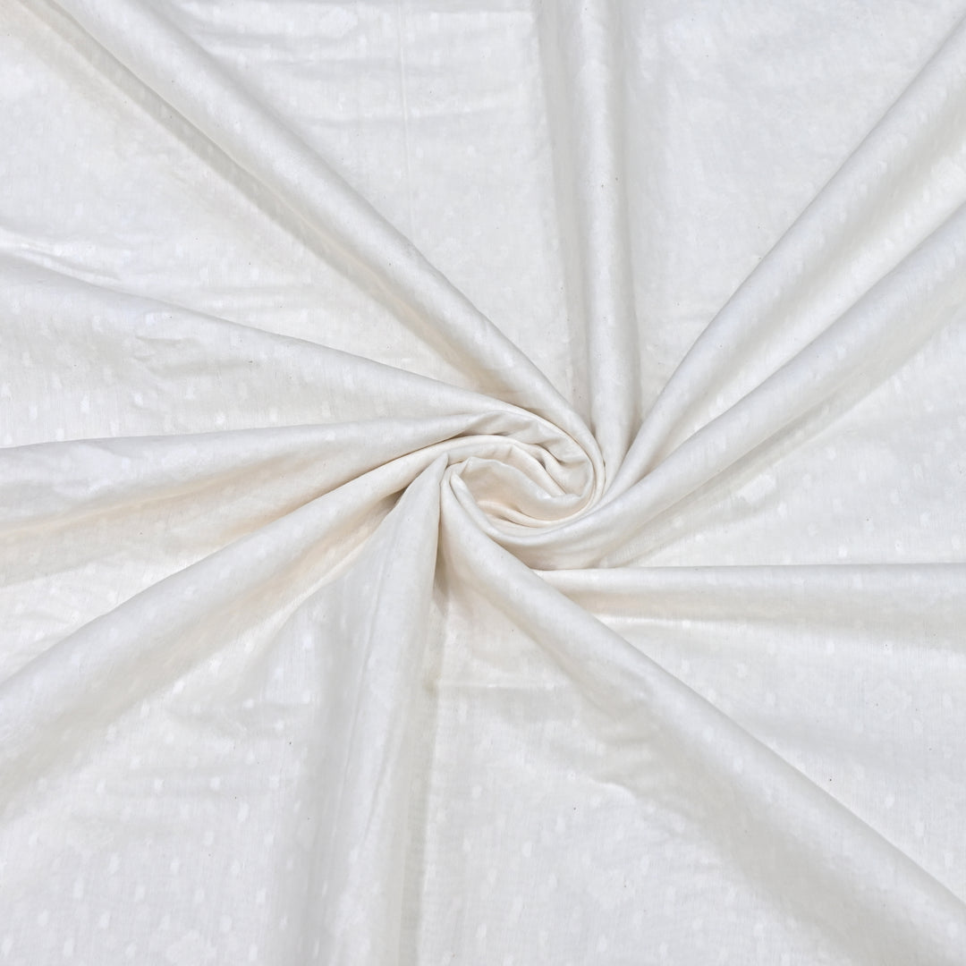 Semi Self Chanderi Designer Fabric 000476-9