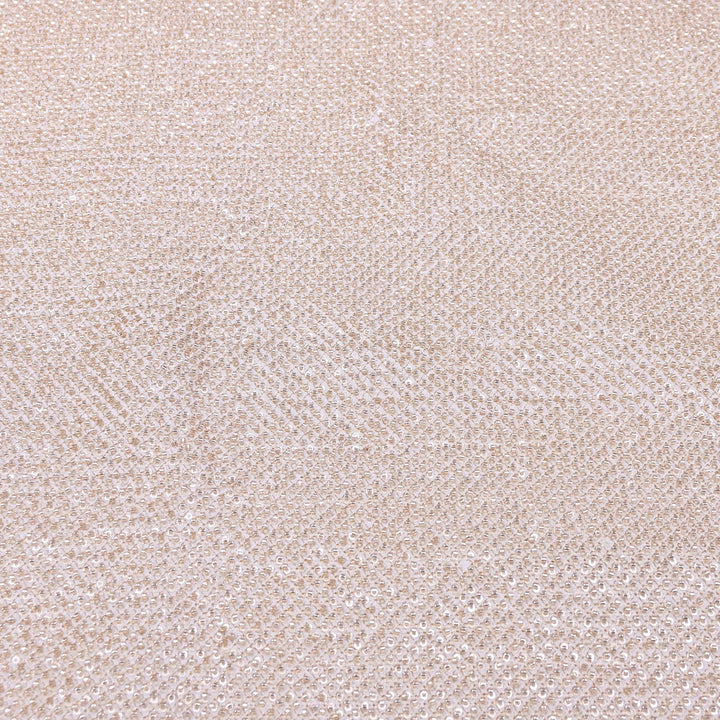 Dyble Crepe Zari, Moti & Sequins Embroidery Fabric | Designer Fabric | V3119C