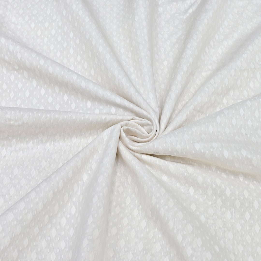 Semi Self Chanderi Designer Fabric 000476-11