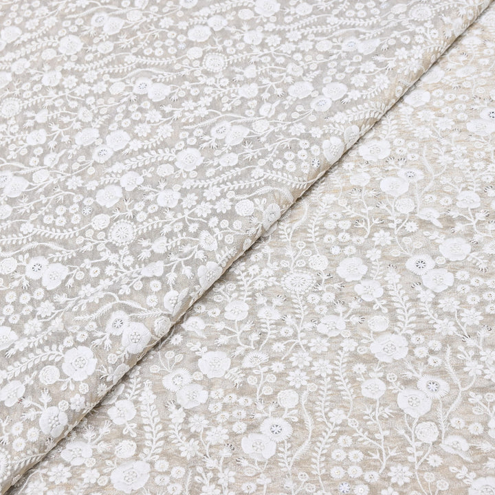 Bam Tissue Sequins Embroidery Fabric | V2997C
