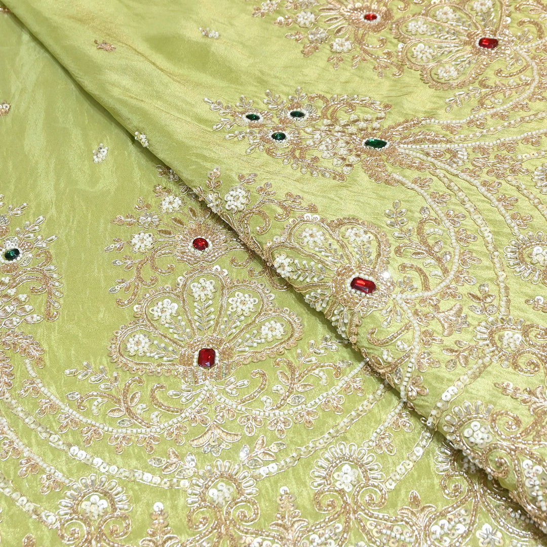Tissue Moti Embroidery Fabric 54" | V3107C-02