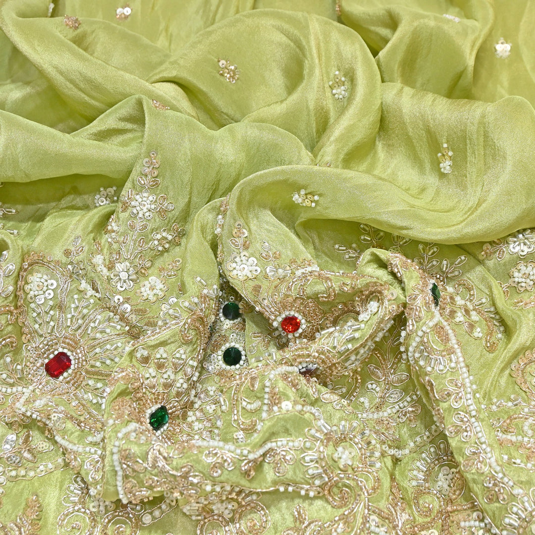 Tissue Moti Embroidery Fabric 54" | V3107C-02