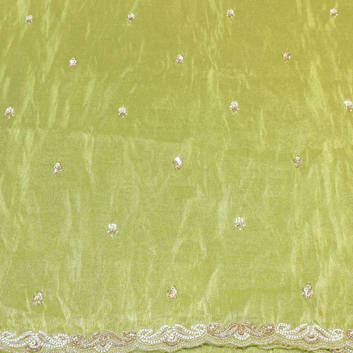 Tissue Moti Embroidery Dupatta Fabric | V3109C-02