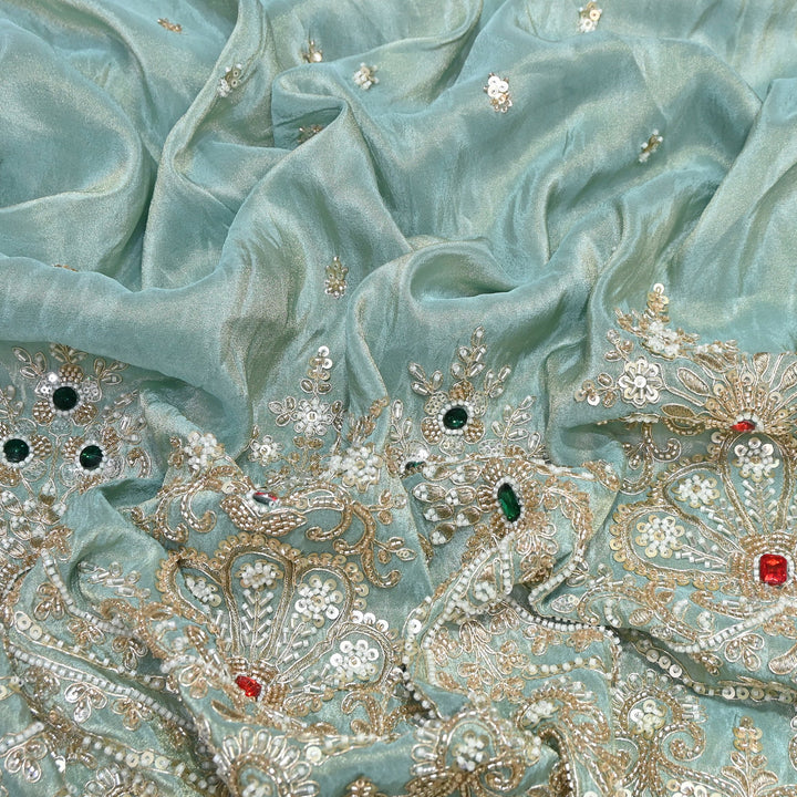 Tissue Moti Embroidery Fabric 54" | V3107C-03