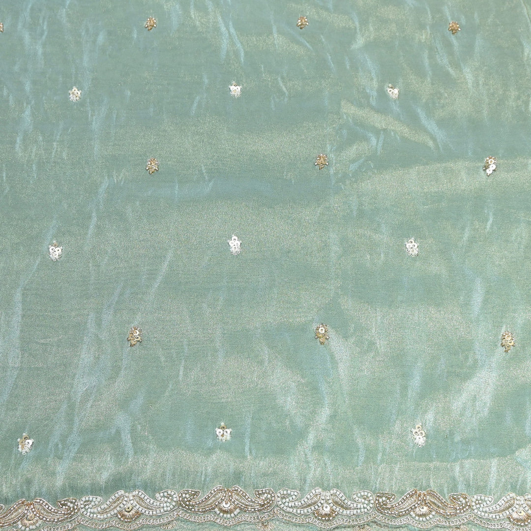 Tissue Moti Embroidery Dupatta Fabric | V3109C-03