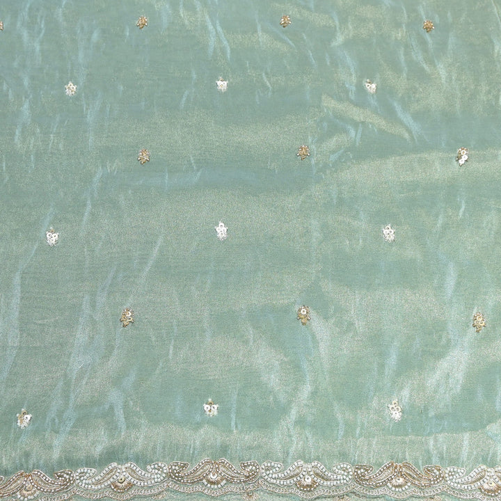 Tissue Moti Embroidery Dupatta Fabric | V3109C-03