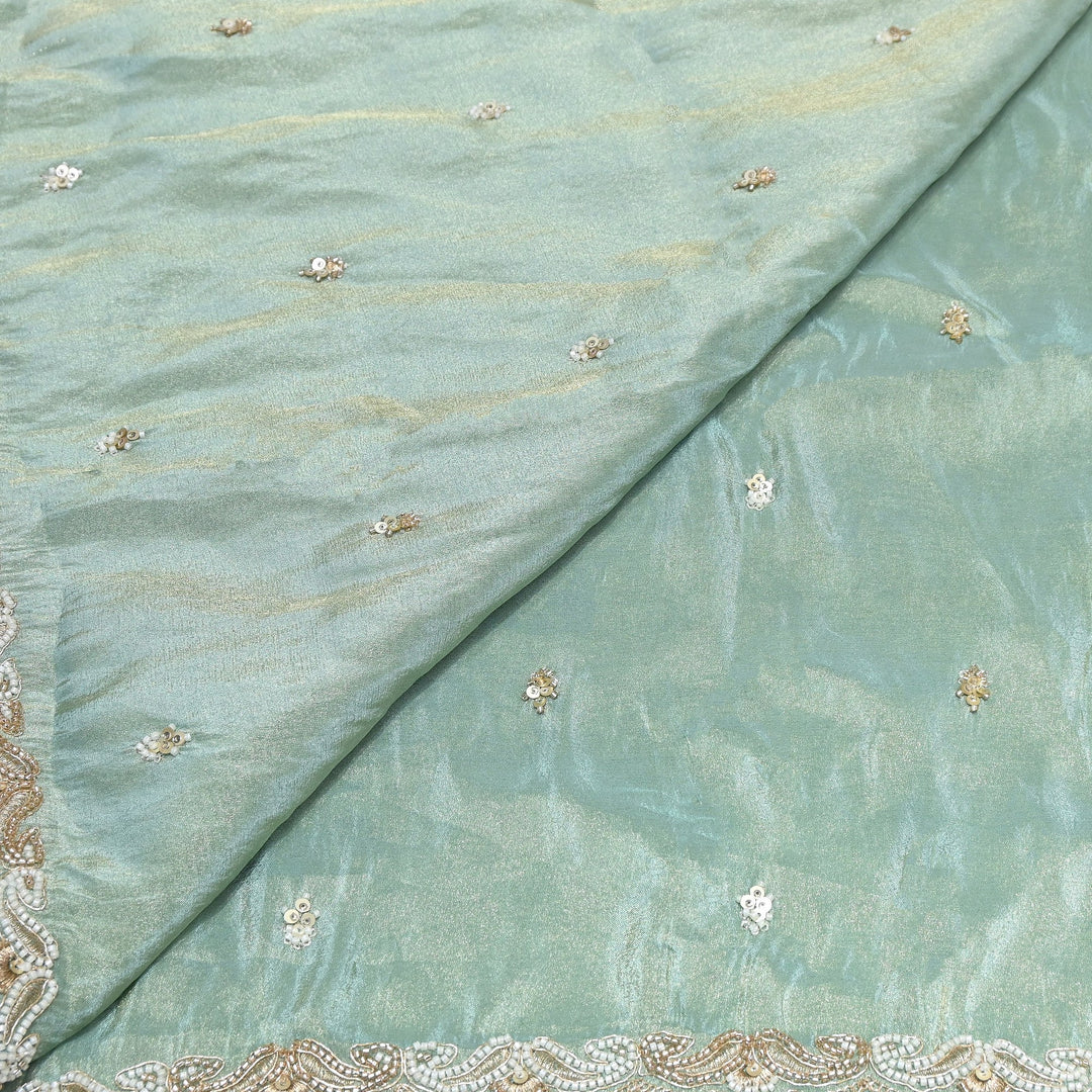 Tissue Moti Embroidery Dupatta Fabric | V3109C-03