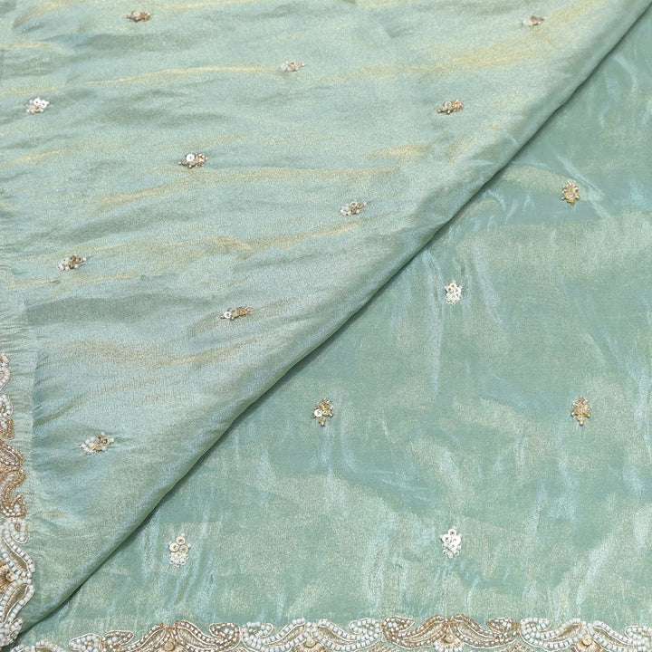 Tissue Moti Embroidery Dupatta Fabric | V3109C-03