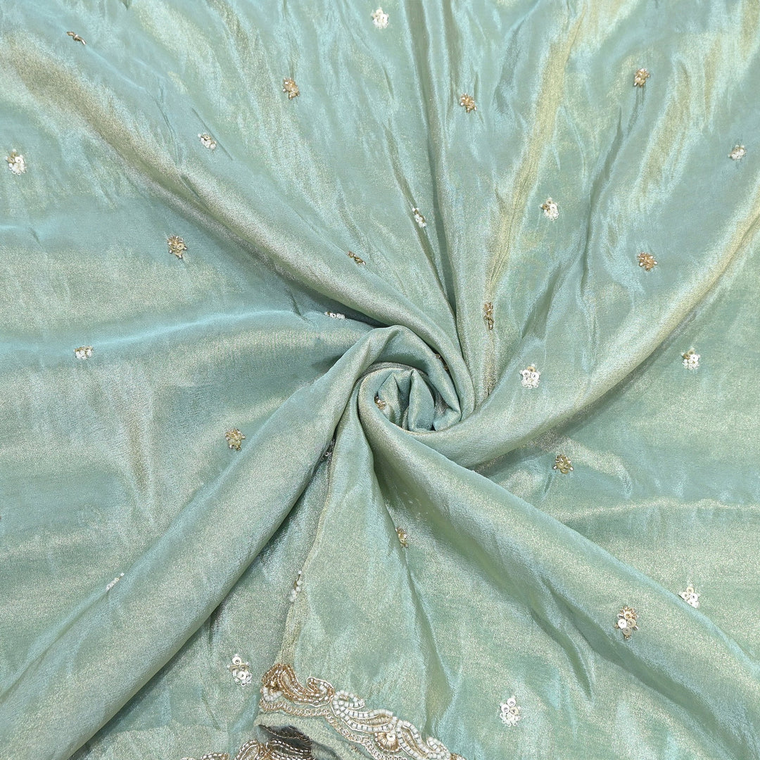 Tissue Moti Embroidery Dupatta Fabric | V3109C-03
