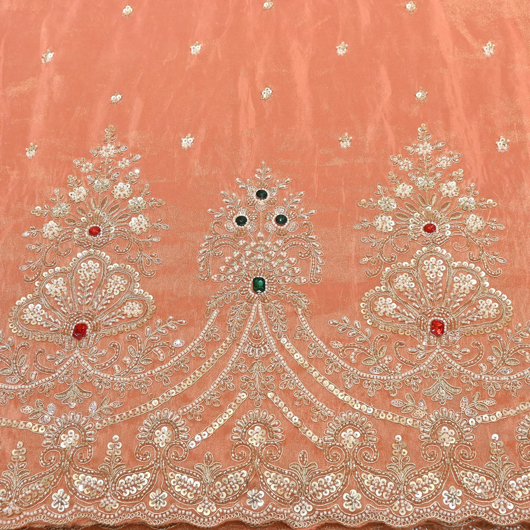 Tissue Moti Embroidery Fabric 54" | V3107C-04