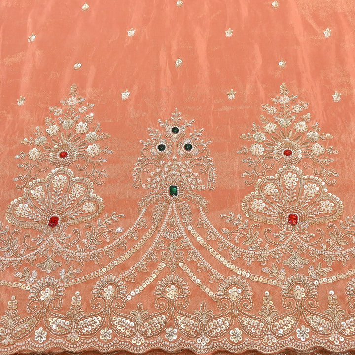 Tissue Moti Embroidery Fabric 54" | V3107C-04