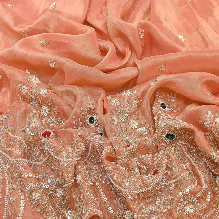 Tissue Moti Embroidery Fabric 54" | V3107C-04