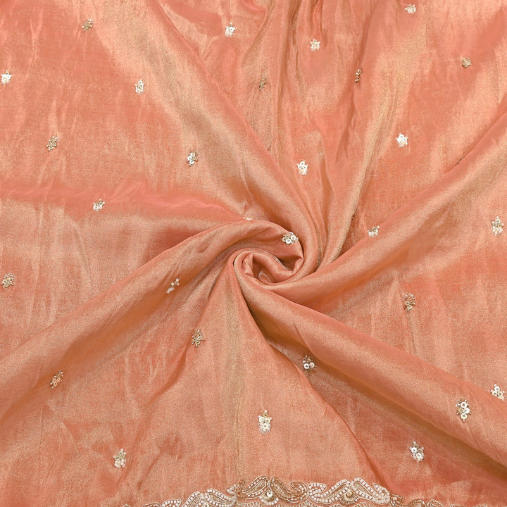 Tissue Moti Embroidery Dupatta Fabric | V3109C-04