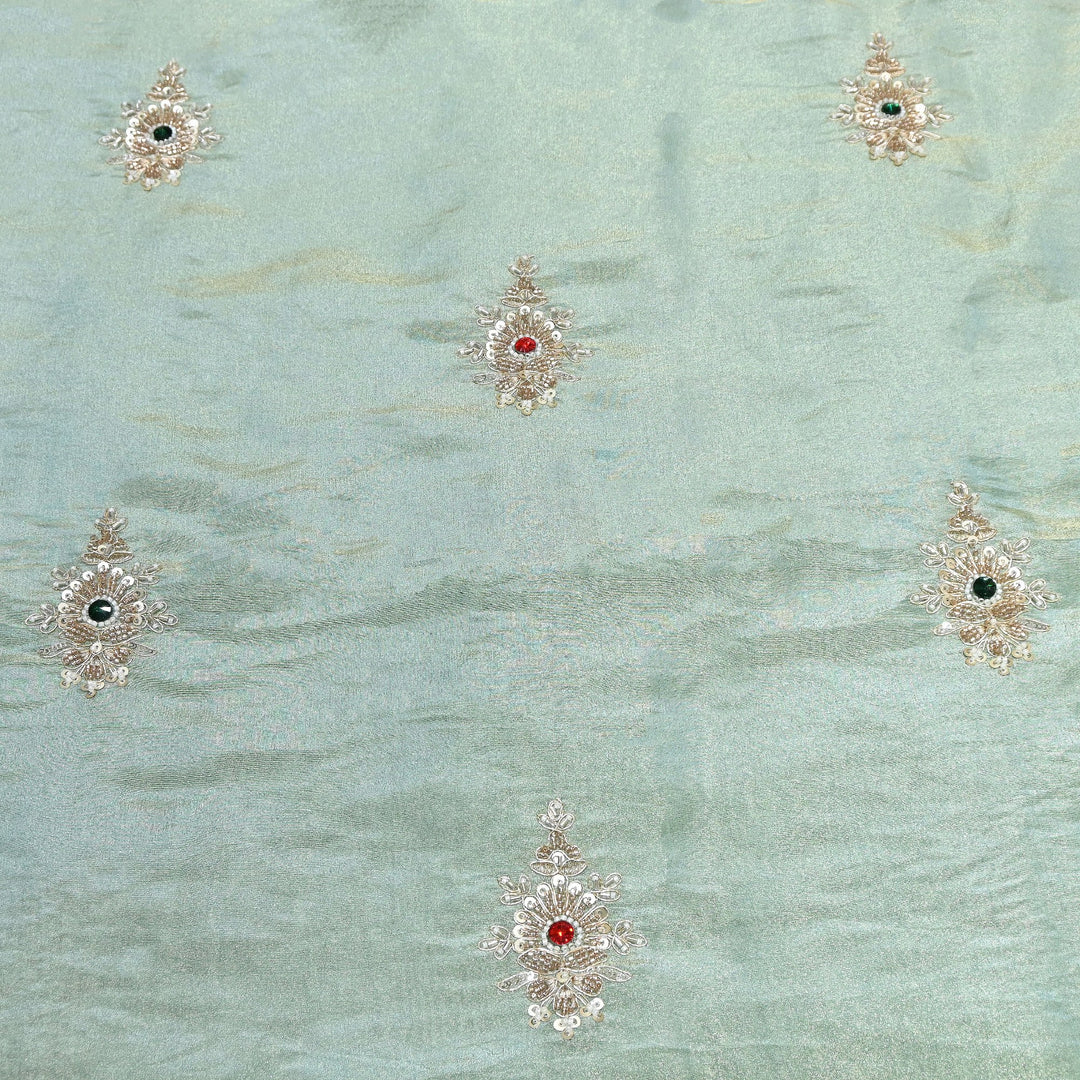Tissue Moti Embroidery Fabric | V3108C-01