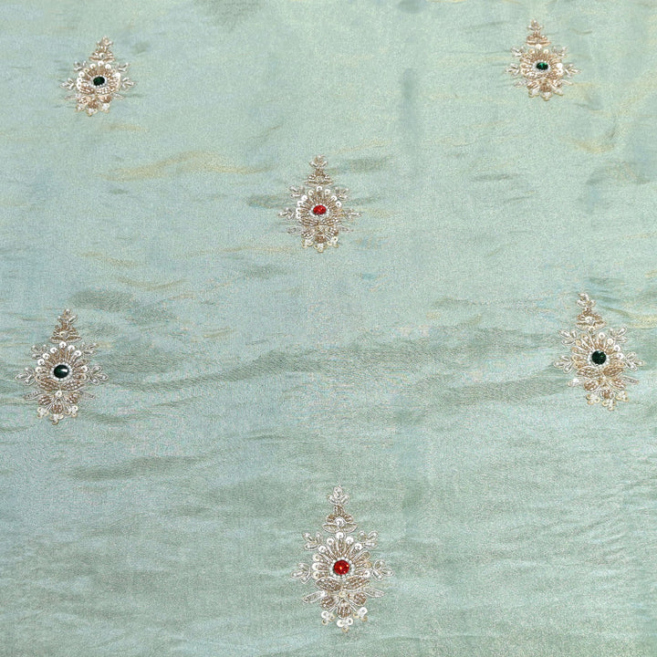 Tissue Moti Embroidery Fabric | V3108C-01