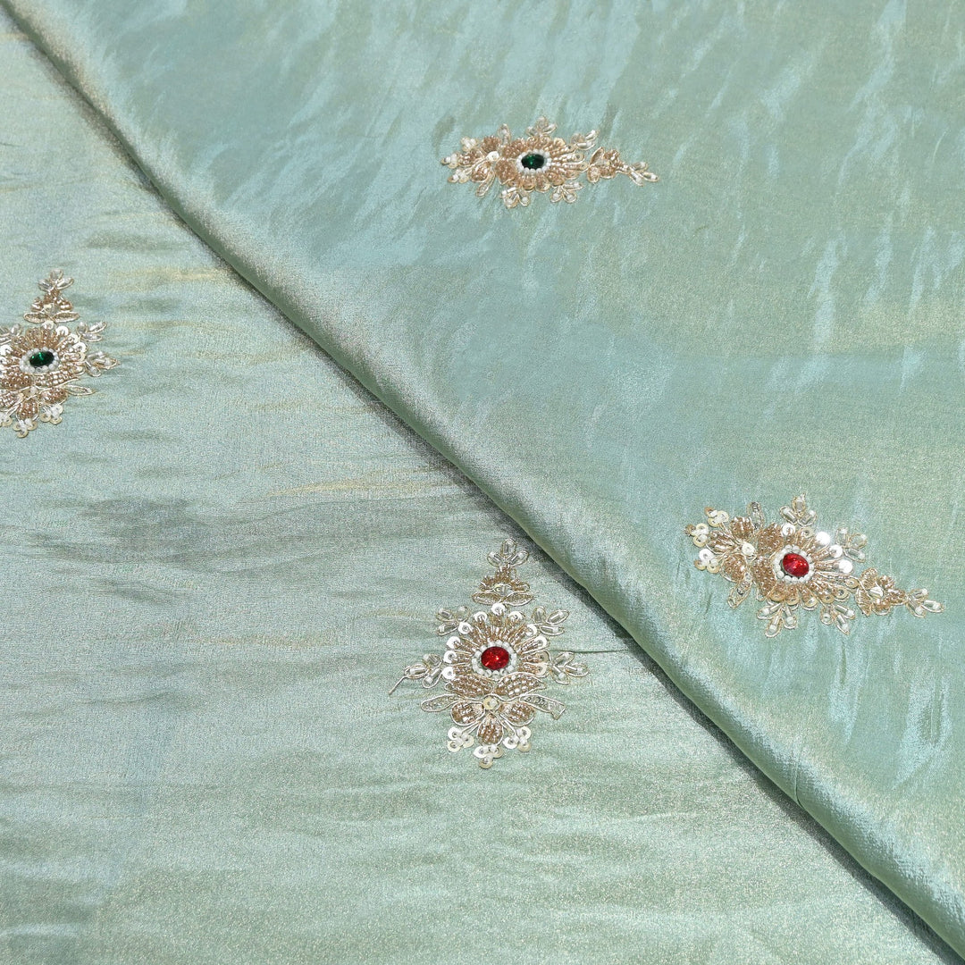 Tissue Moti Embroidery Fabric | V3108C-01