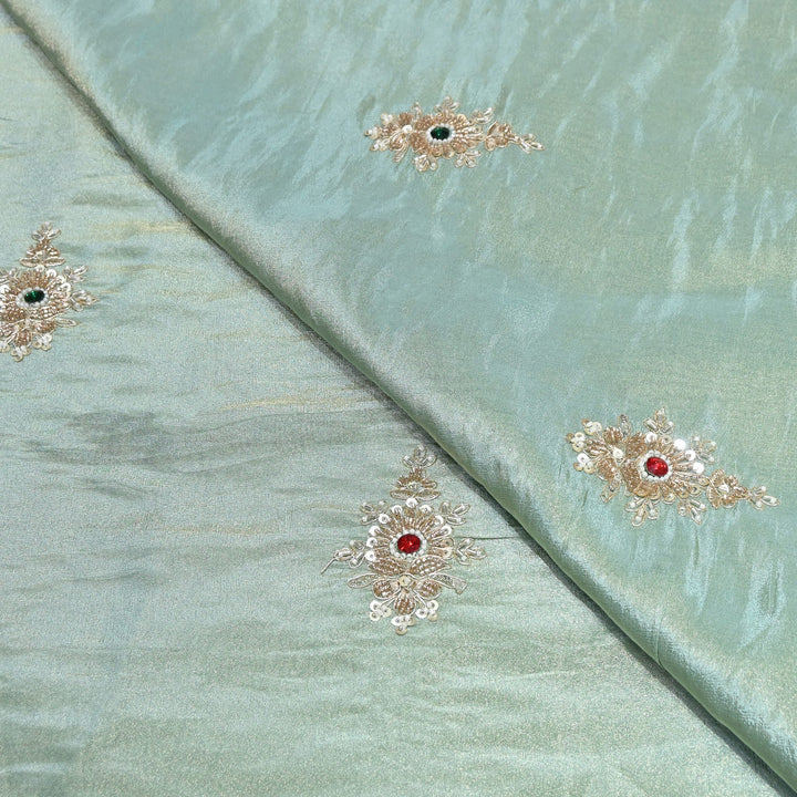 Tissue Moti Embroidery Fabric | V3108C-01