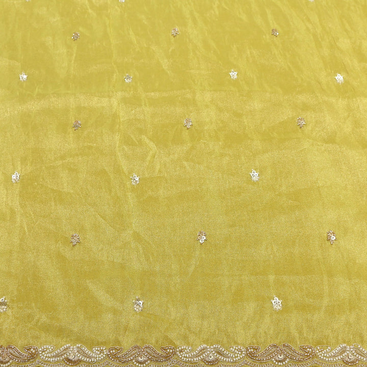 Tissue Moti Embroidery Dupatta Fabric | V3109C-01