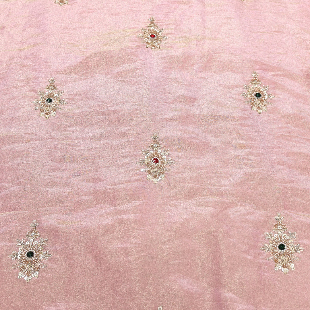 Tissue Moti Embroidery Fabric | V3108C-02