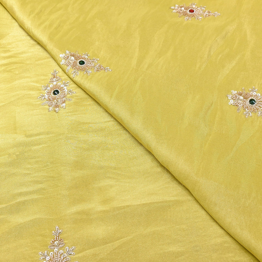 Tissue Moti Embroidery Fabric | V3108C-03