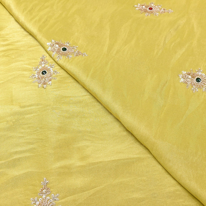 Tissue Moti Embroidery Fabric | V3108C-03