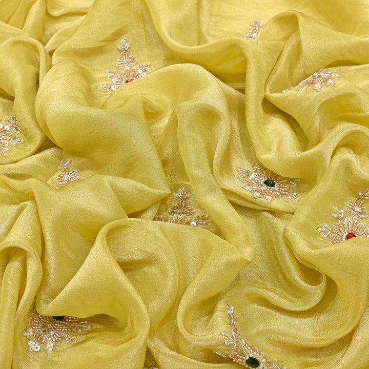 Tissue Moti Embroidery Fabric | V3108C-03