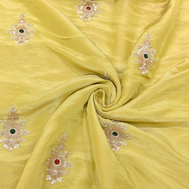 Tissue Moti Embroidery Fabric | V3108C-03