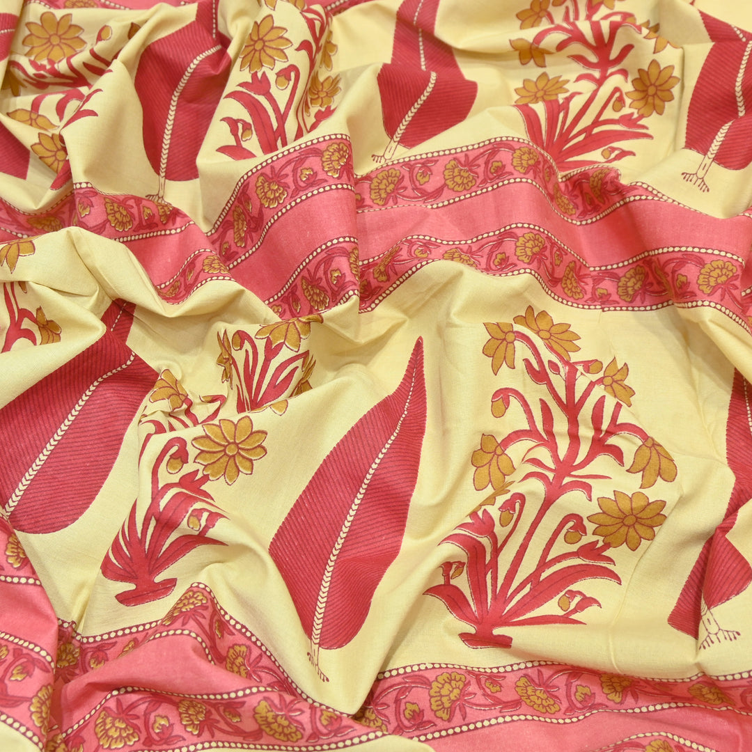 Premium Cotton Printed Fabric | Soft Breathable Designer Print-000350-1