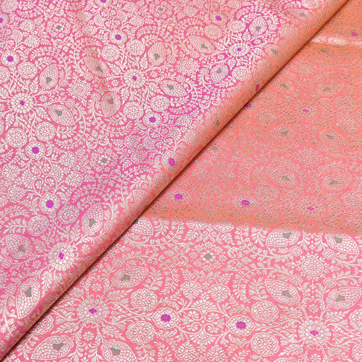 Katan Waskat Meena Brocade Fabric – Premium Royal Banarasi Designer Fabric for Ethnic Wear- H00025-3