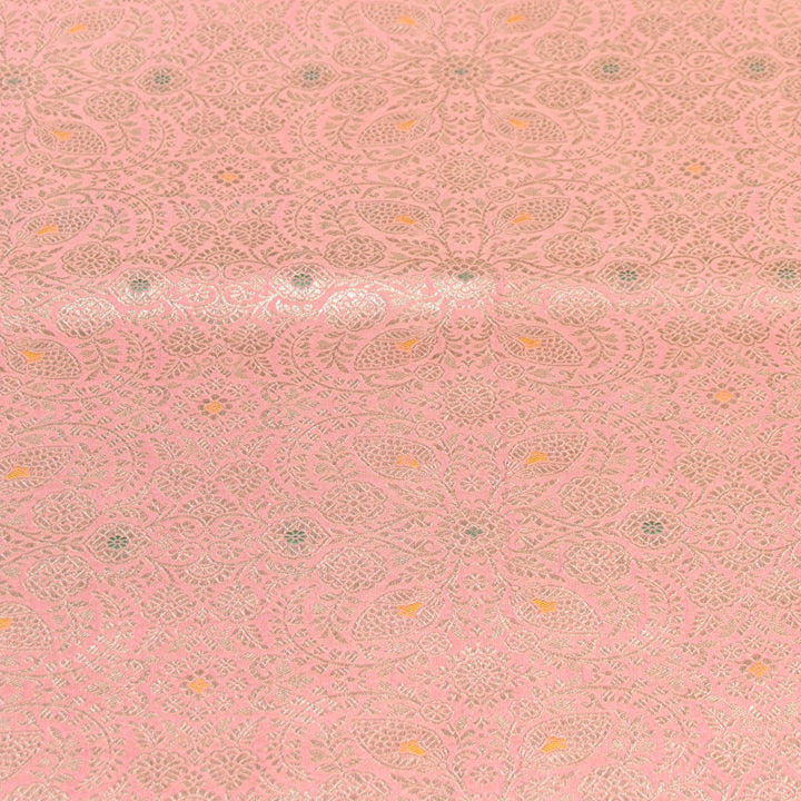 Katan Waskat Meena Brocade Fabric – Premium Royal Banarasi Designer Fabric for Ethnic Wear- H00025-5