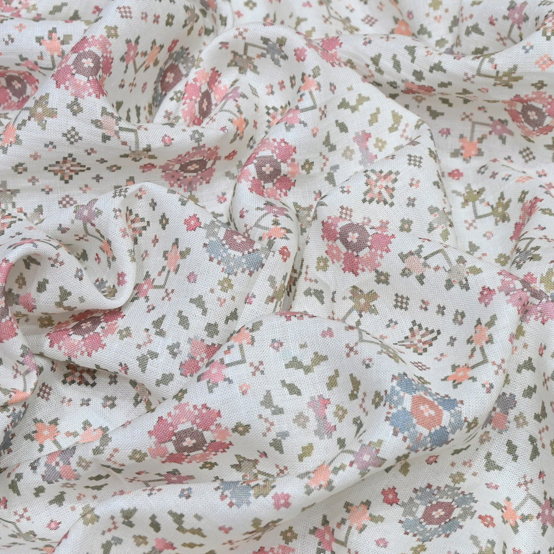 PREMIUM PURE LINEN DIGITAL PRINT FABRIC 54" | LIN054-09