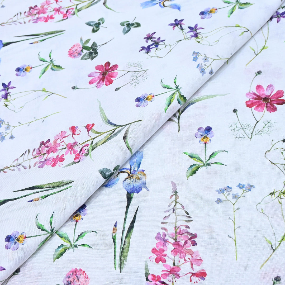 PREMIUM PURE LINEN DIGITAL PRINT FABRIC 54" | LIN054-17