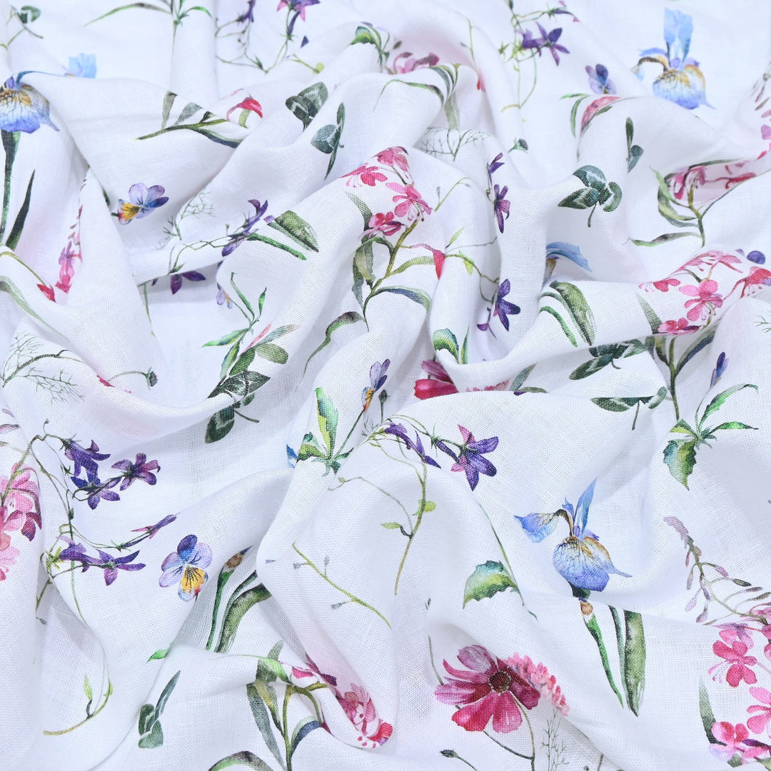 PREMIUM PURE LINEN DIGITAL PRINT FABRIC 54" | LIN054-17