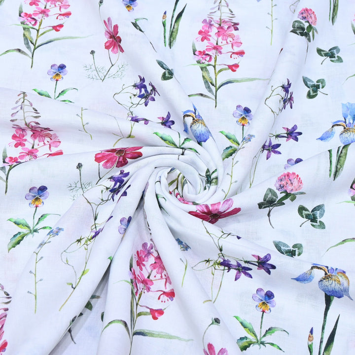 PREMIUM PURE LINEN DIGITAL PRINT FABRIC 54" | LIN054-17