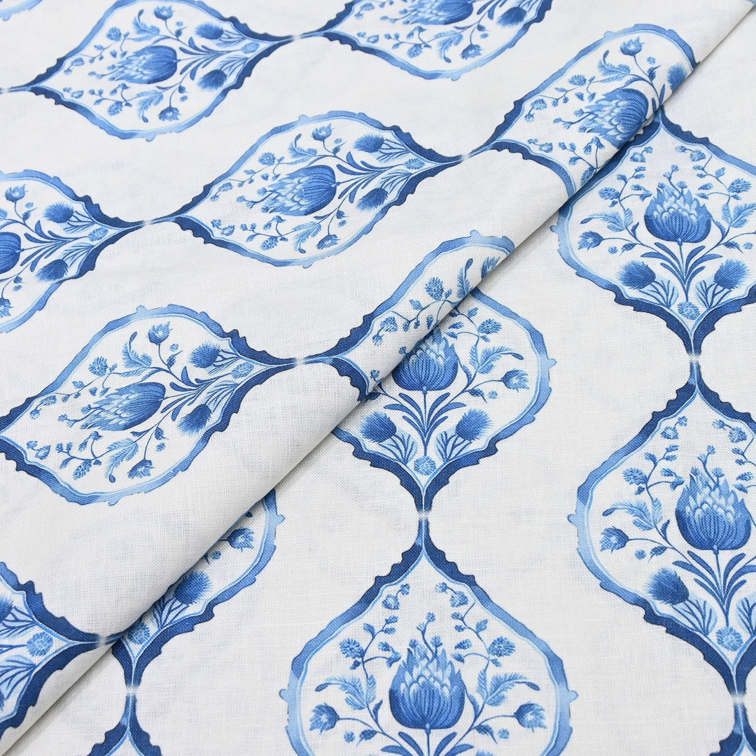 PREMIUM PURE LINEN DIGITAL PRINT FABRIC 54" | LIN054-15
